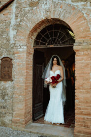 Moody Tuscan Wedding With A Blush Ruby Palette Ruffled