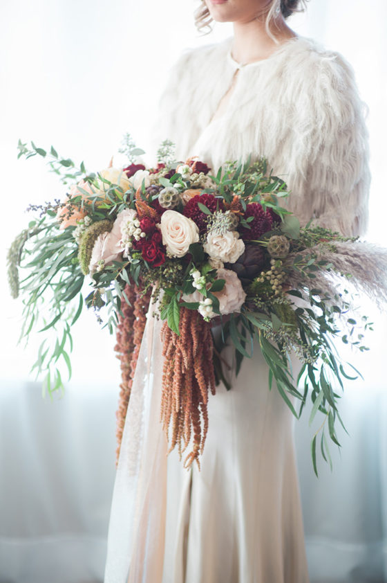 Fine Art Tableau With A Navy Burgundy Palette Ruffled