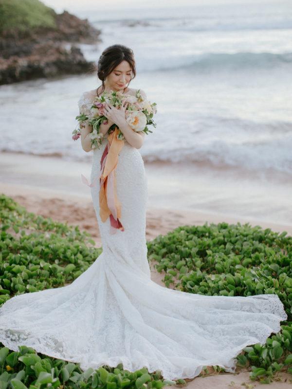 Glamorous Maui Wedding in Burnt Orange & Dusty Rose ⋆ Ruffled