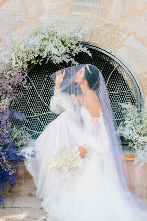 Lavender Hued Southern California Wedding Dripping in Dried Florals