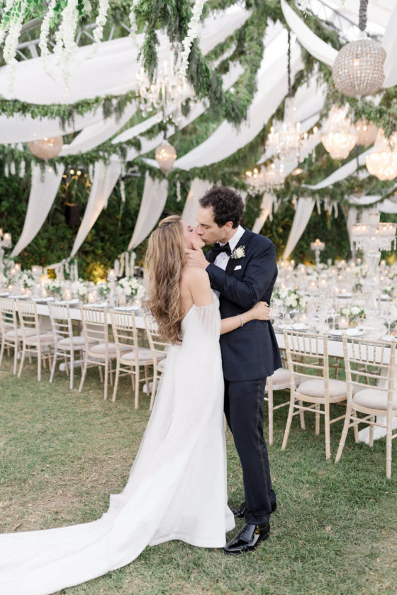 Luxe Destination Wedding in Athens in Classic White & Green