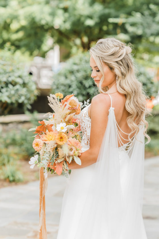 Free-Spirited Glam Wedding in Greenville with Warm Tones
