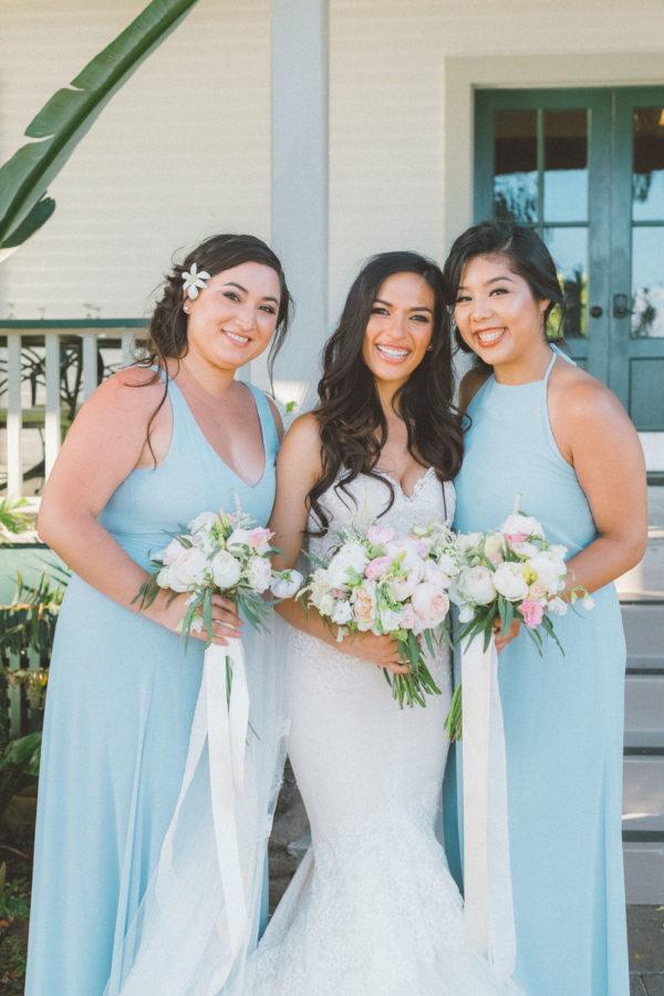 Ultra Romantic Maui Wedding in Blush & Dusty Blue Hues ⋆ Ruffled