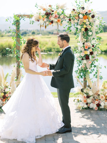 Colorful Summer Wedding Bursting with Dahlias & Roses ⋆ Ruffled