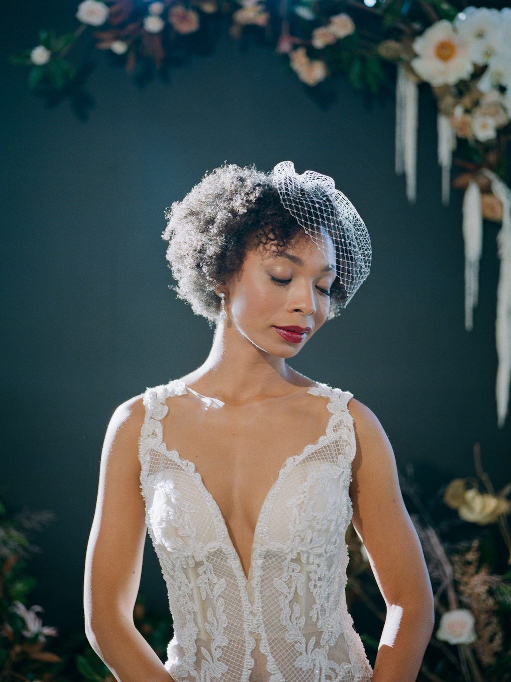 Feminine Modern Moody NYC Loft Wedding 002