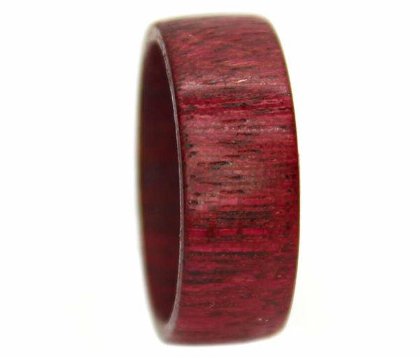 Bentwood Ring Purpleheart, Men's Wood best Ring, Woman's Wood Ring