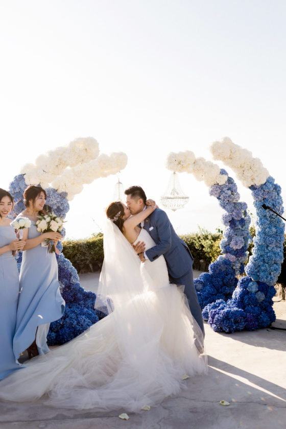 This Destination Wedding in Santorini Will Take Your Breath Away