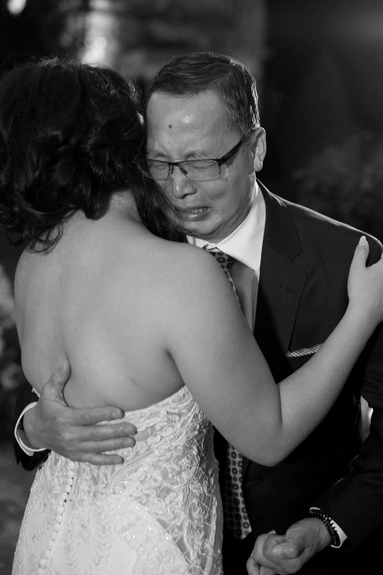 emotional father/daughter dance for a wedding