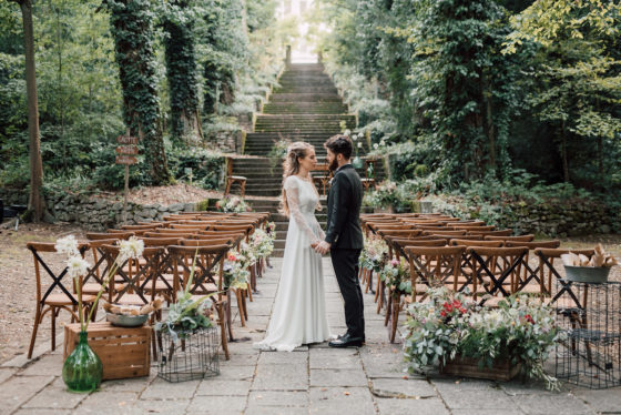 Italian Park Wedding With A Wildflower Muse