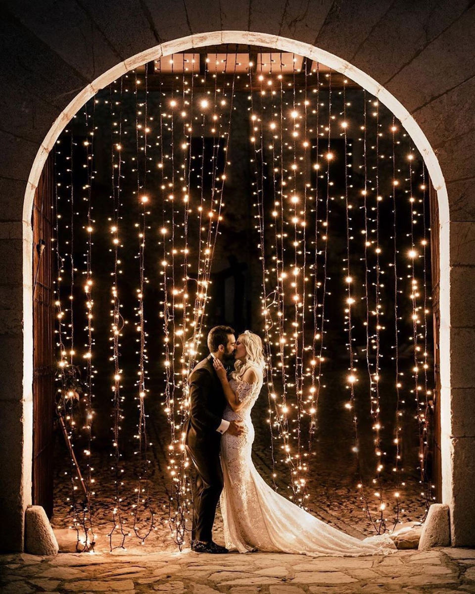 string lights wedding