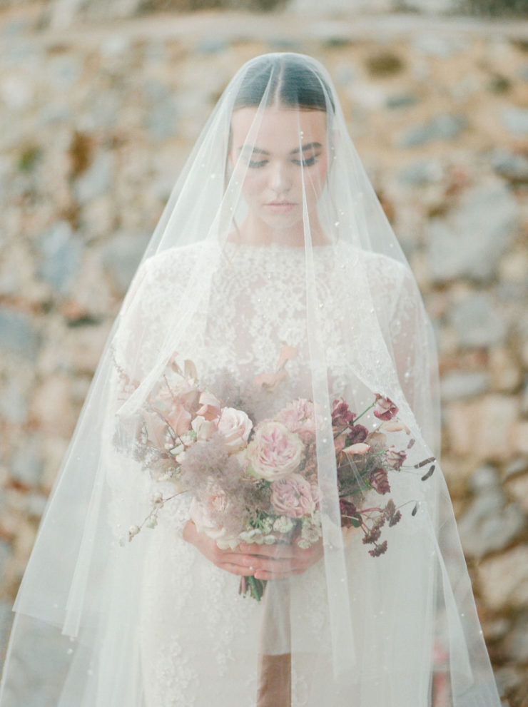 Rust and Fig Destination Wedding Inspiration in Monemvasia ⋆ Ruffled