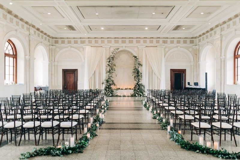 Grand Courthouse Wedding With Romantic Greenery ⋆ Ruffled