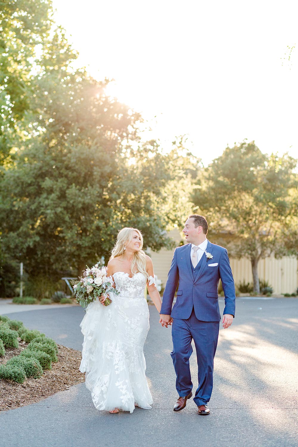 Pretty in Pink California Wedding With A Dyed Pampas Backdrop – Ruffled