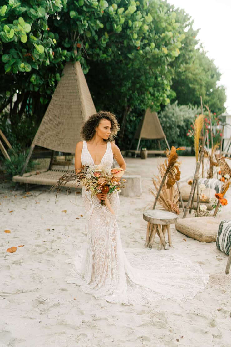 Tropical Boho Elopement With A Spiritual Tea Ceremony and Sun Palm ...