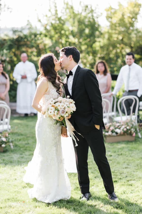 Secret Garden Microwedding With Peach and Cream Flowers ⋆ Ruffled