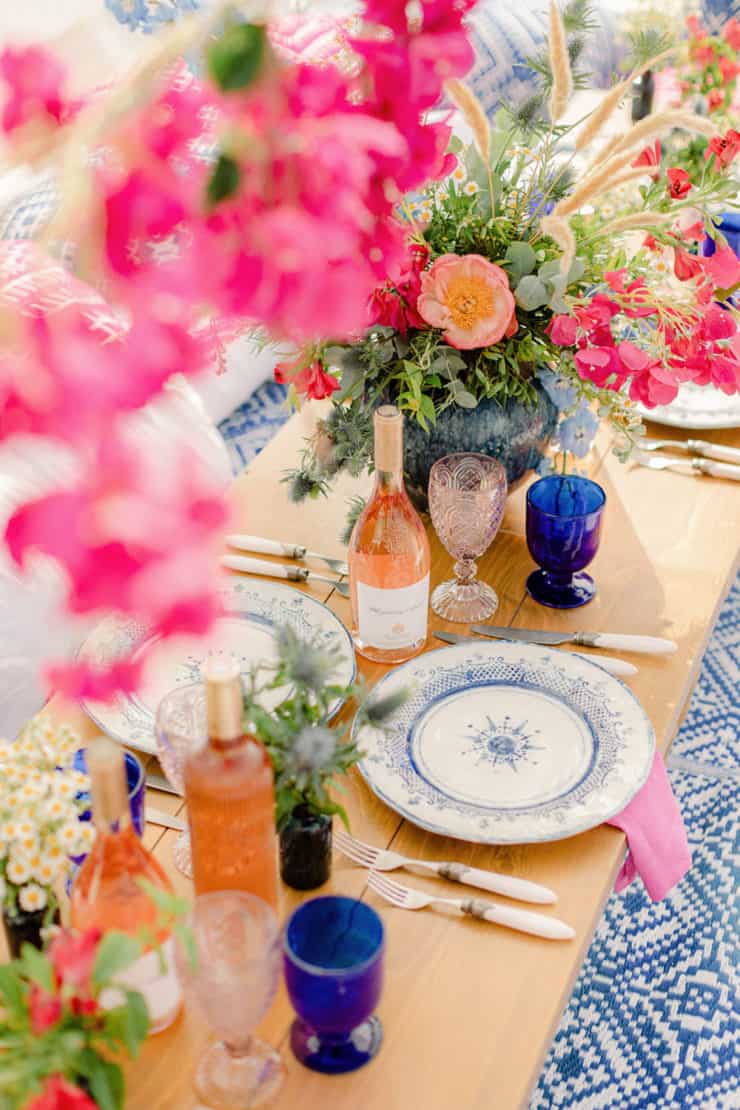 Greece Sailboat Wedding With Blue, White and Bougainvillea ⋆ Ruffled