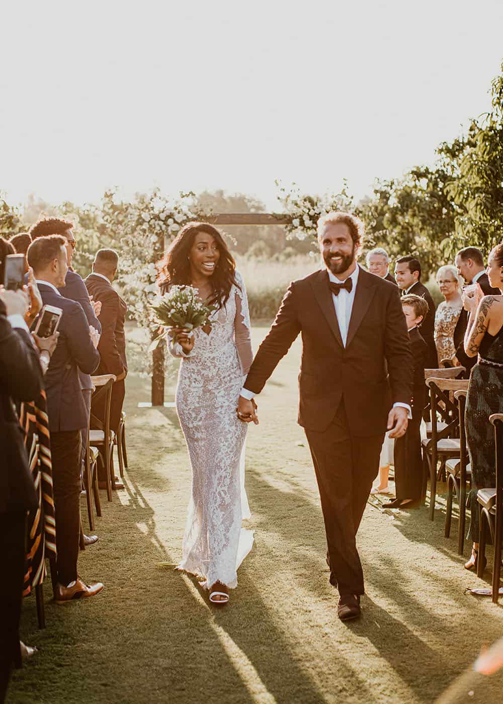 Los Cabos Wedding With A Berta Bridal Gown Ruffled