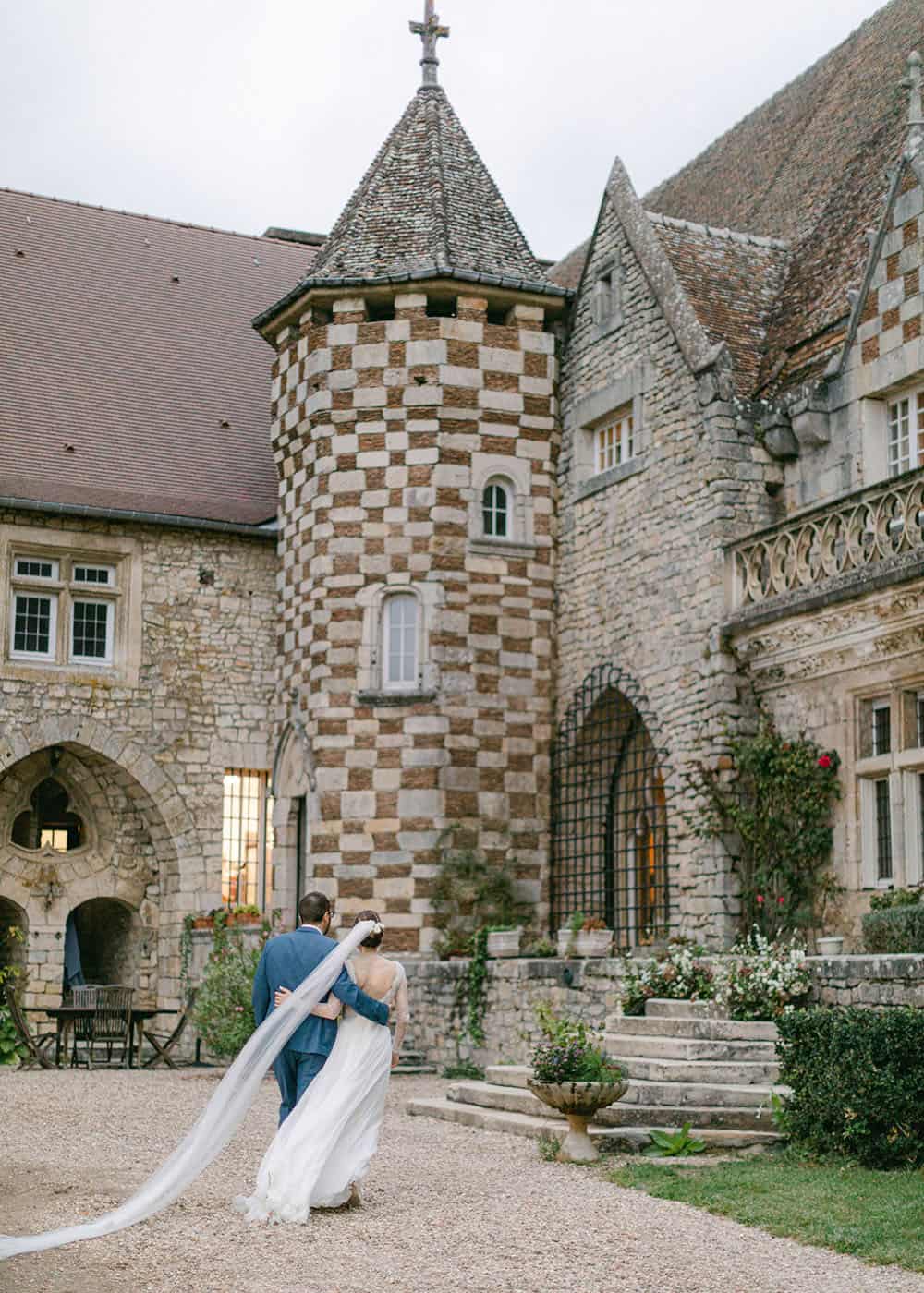 Medieval Chateau Wedding With Dusty Rose Hydrangeas Ruffled