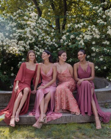 22 Pink Floral Bridesmaid Dresses for Summer Weddings ⋆ Ruffled