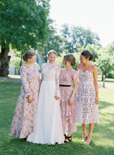 22 Pink Floral Bridesmaid Dresses for Summer Weddings ⋆ Ruffled