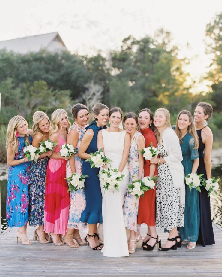 40 Floral Print Bridesmaid Dresses That Made Us Do A Double Take ⋆ Ruffled