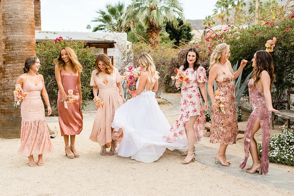 Bubblegum, Cerise & Magenta: 28 Pink Bridesmaids Dresses to Inspire |  OneFabDay.com