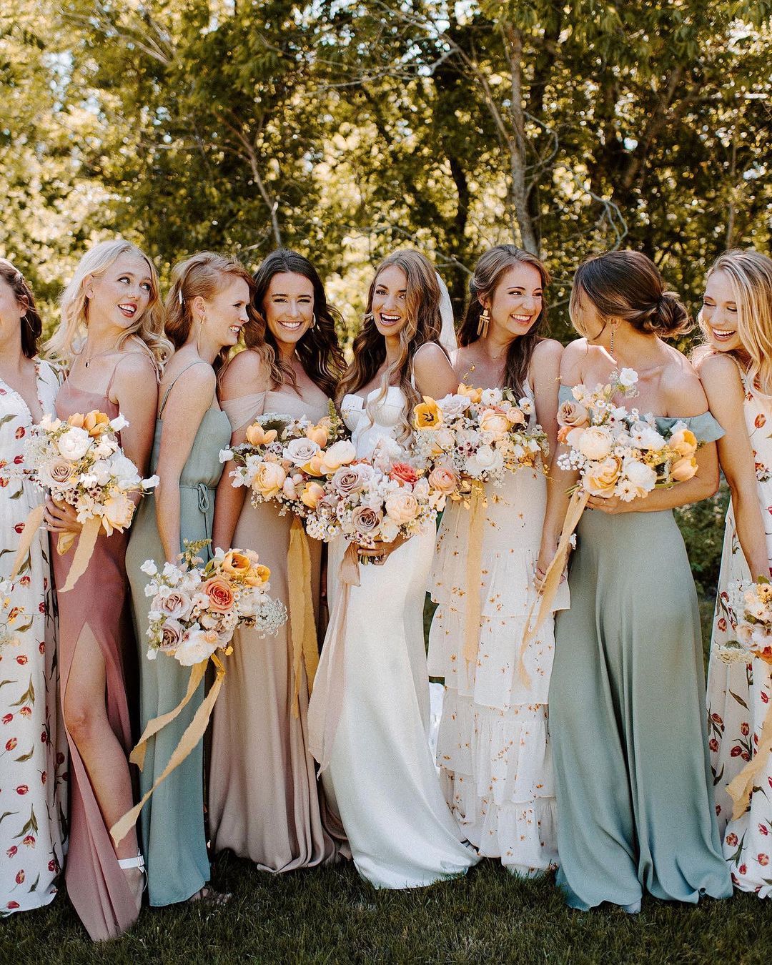 18 Exquisite Bridesmaids Dresses - The Glossychic | Bridesmaid dresses,  African bridesmaid dresses, Cheap bridesmaid dresses