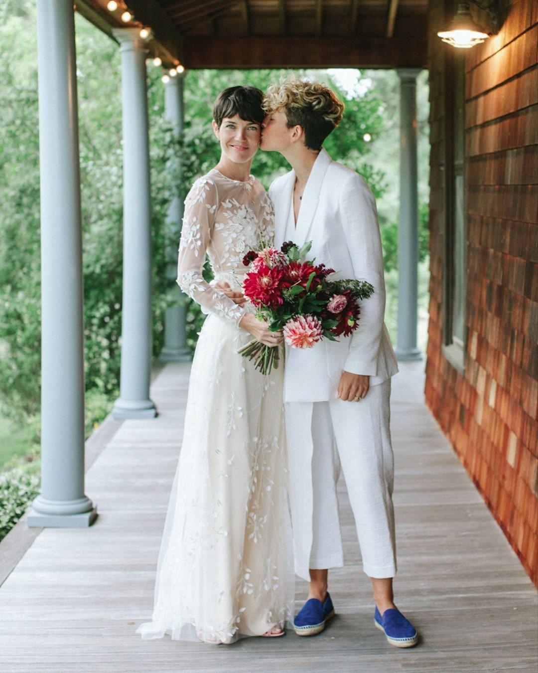 Bridal Suits Wedding Trend Ruffled