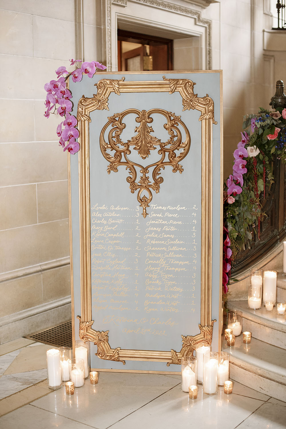 Versailles Inspired Wedding Gilt Decor