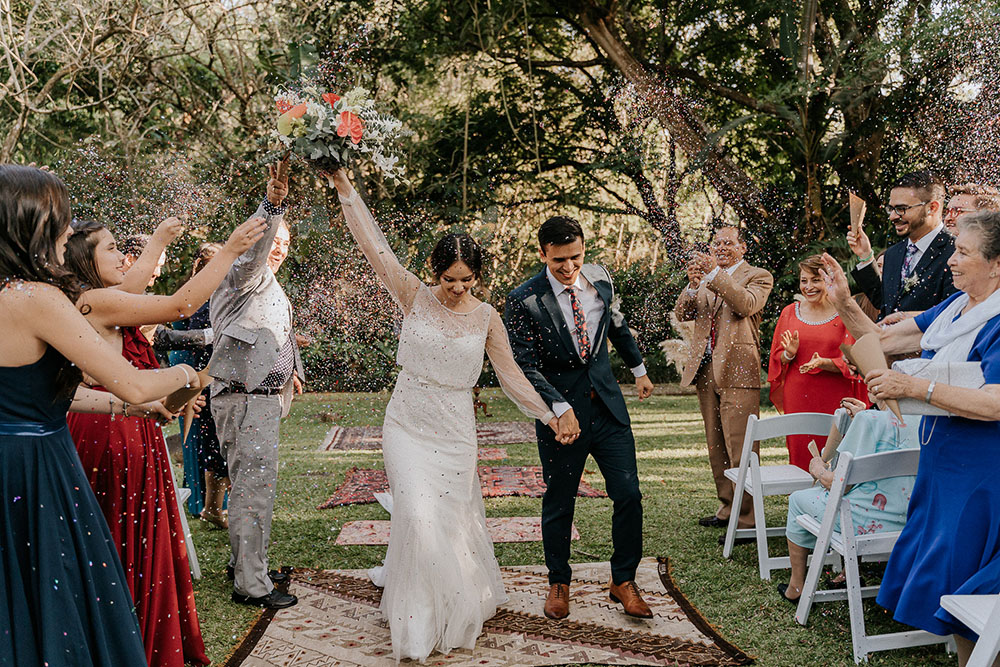 Costa Rican Botanical Garden Wedding Surprise Concert