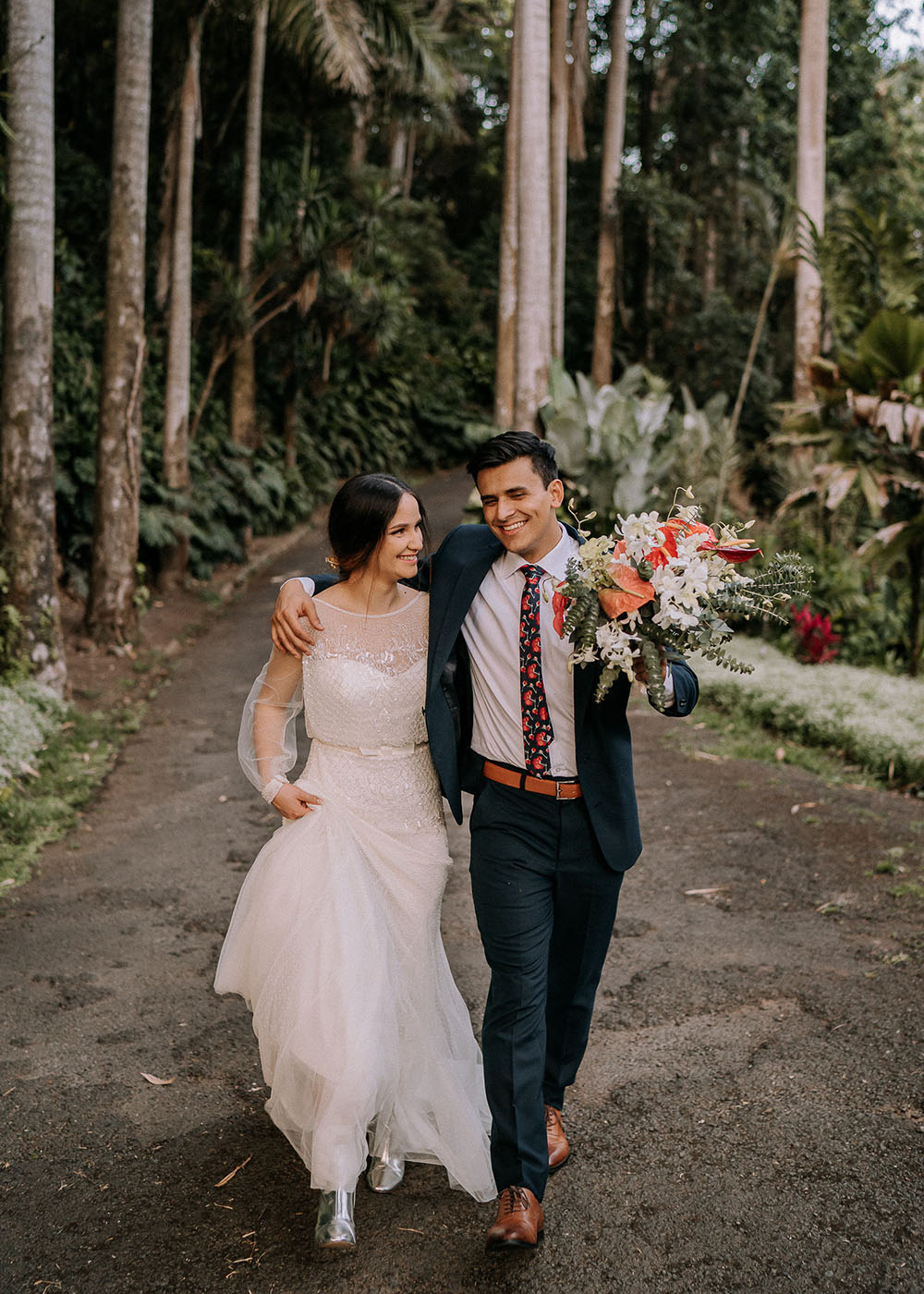 Concert surprise de mariage au jardin botanique du Costa Rica