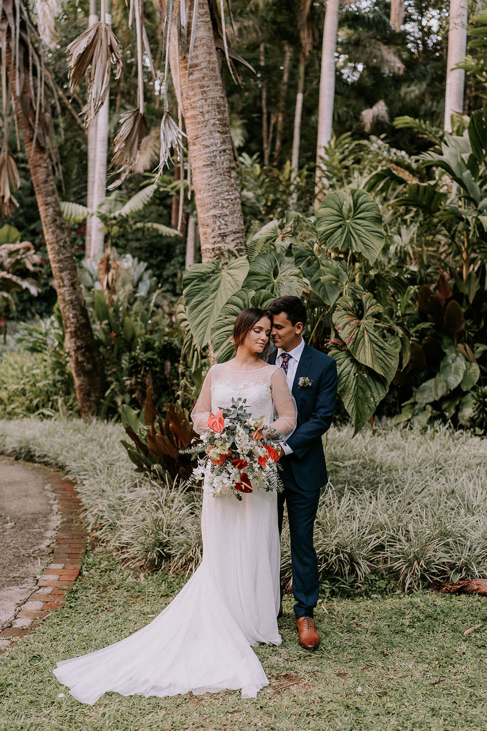 Costa Rican Botanical Garden Wedding Surprise Concert