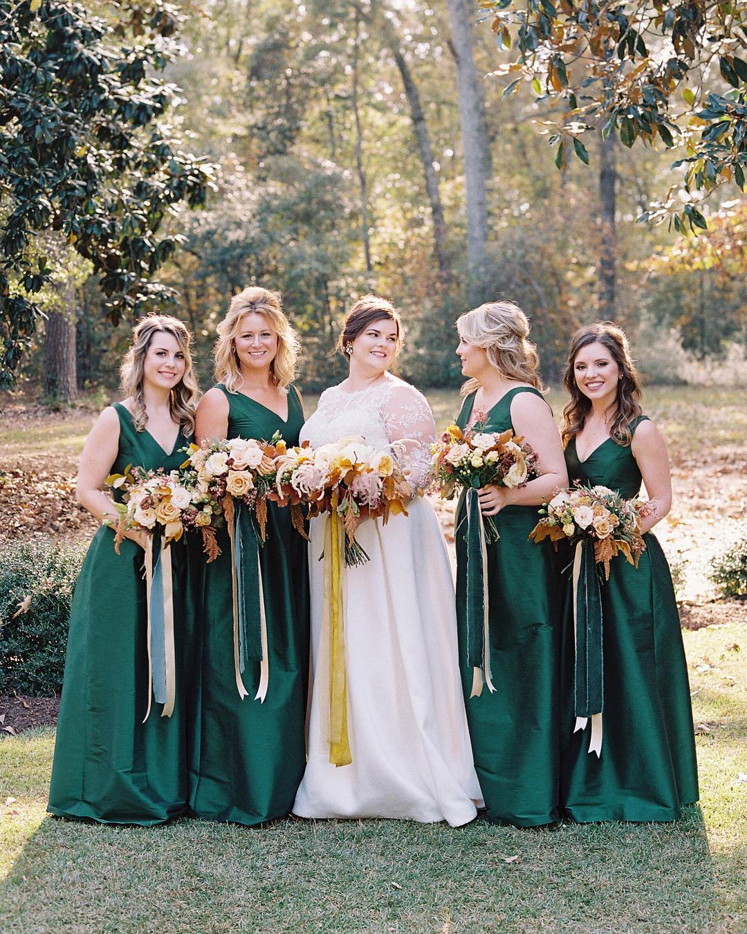 Fall colored clearance bridesmaid dresses