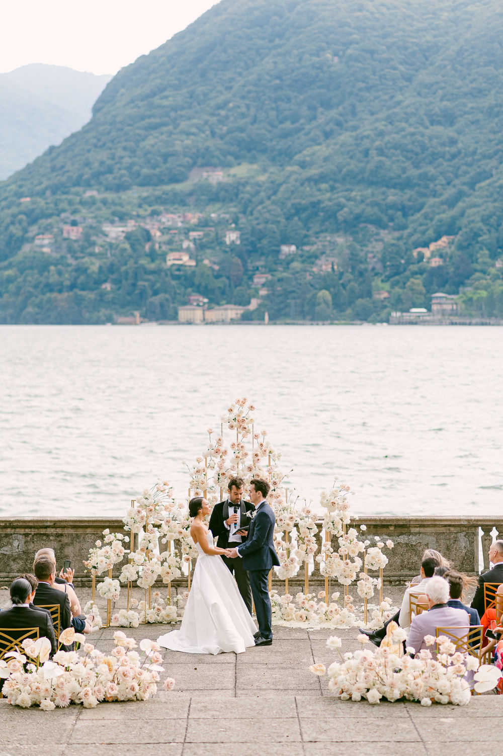Refined Lake Como Wedding Garden Meets Sea