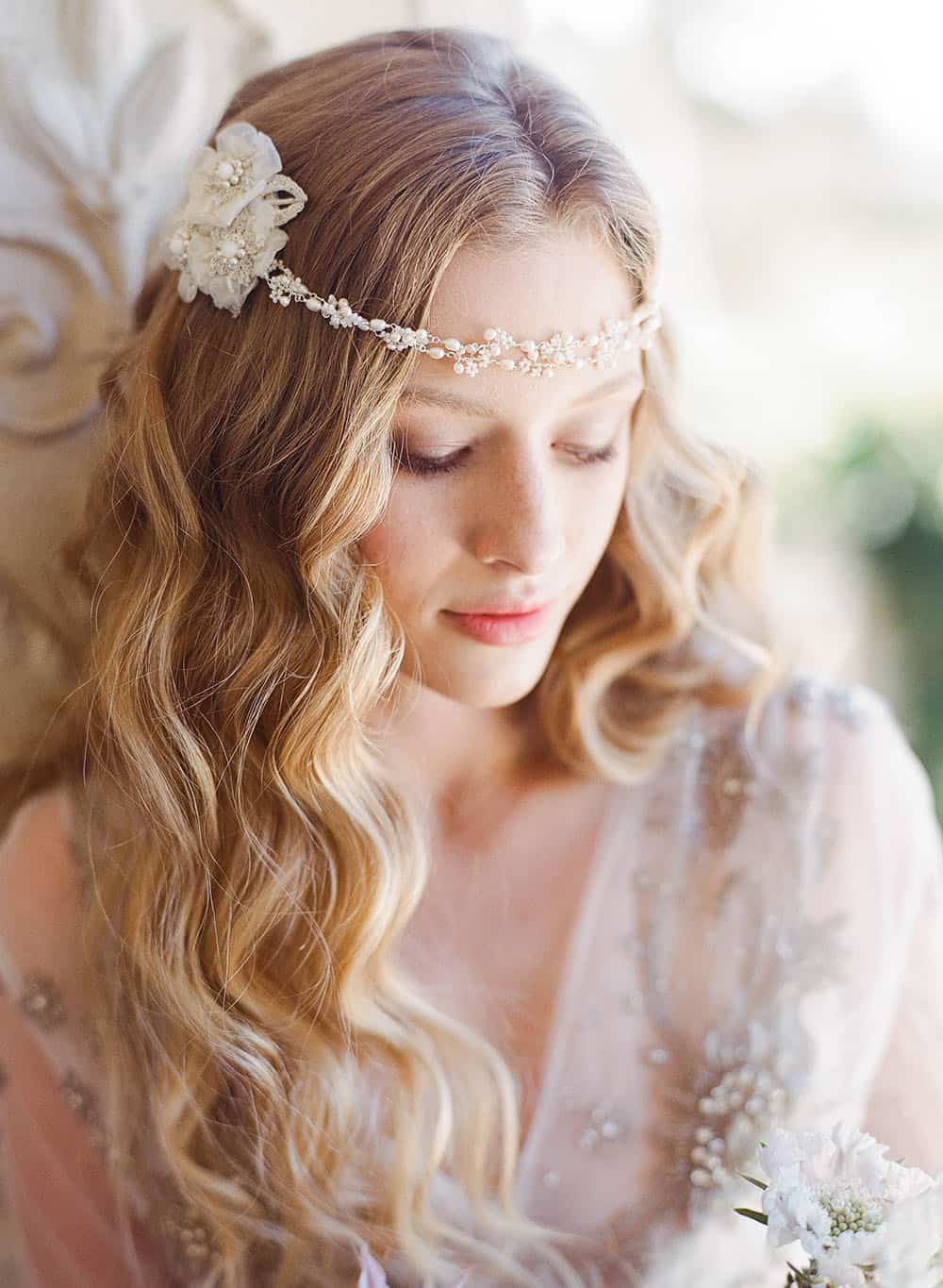 Art Nouveau Wedding Inspiration with Cattail Reeds & Violet Flowers ⋆ Ruffled