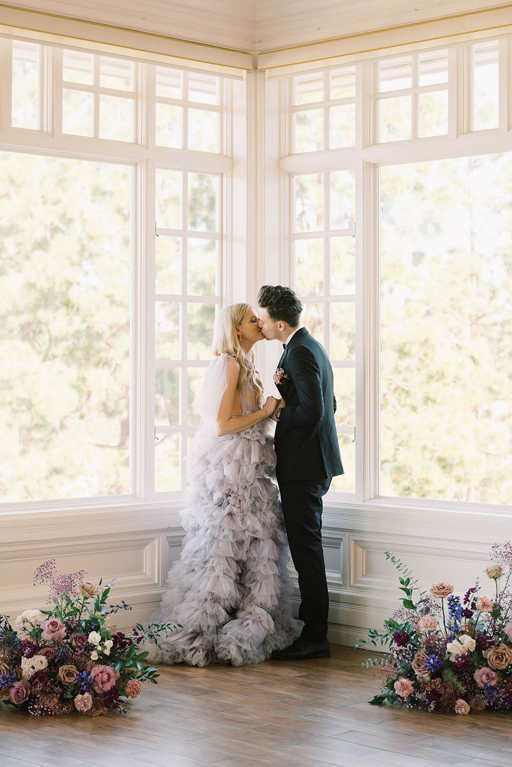 Butterfly Wedding Inspiration With A Ruffled Periwinkle Wedding