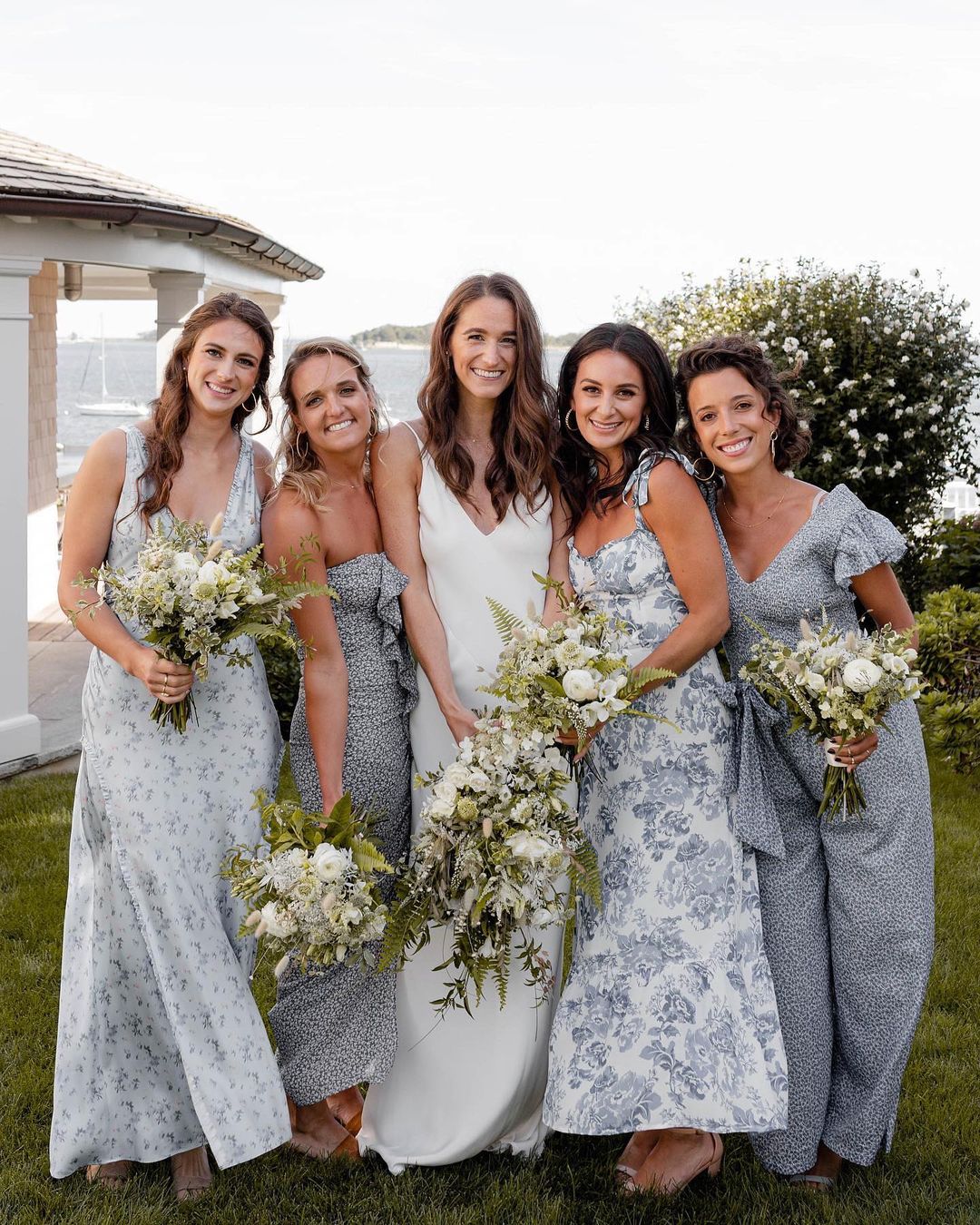 floral print bridesmaid dresses