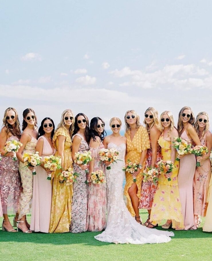 45 Floral Bridesmaid Dresses To Add To Your Vision Board ⋆ Ruffled 