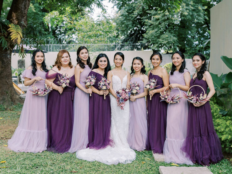 Lush Philippines Wedding With Lilac and Plum Blooms ⋆ Ruffled