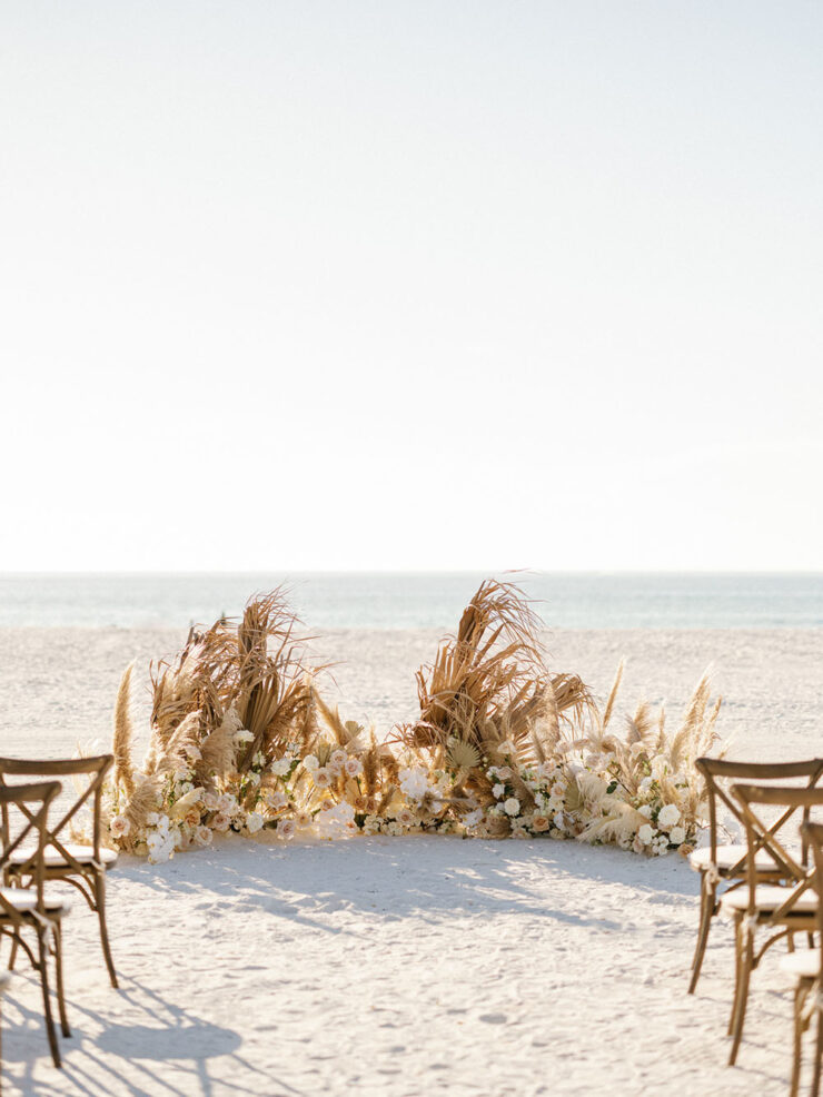 Moroccan Star Beach Wedding with Cinnamon Bridesmaid Dresses ⋆ Ruffled