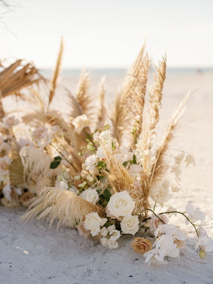 Moroccan Star Beach Wedding with Cinnamon Bridesmaid Dresses ⋆ Ruffled