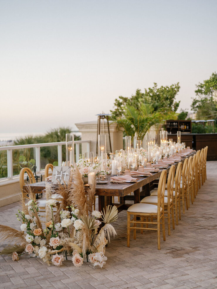 Moroccan Star Beach Wedding with Cinnamon Bridesmaid Dresses ⋆ Ruffled