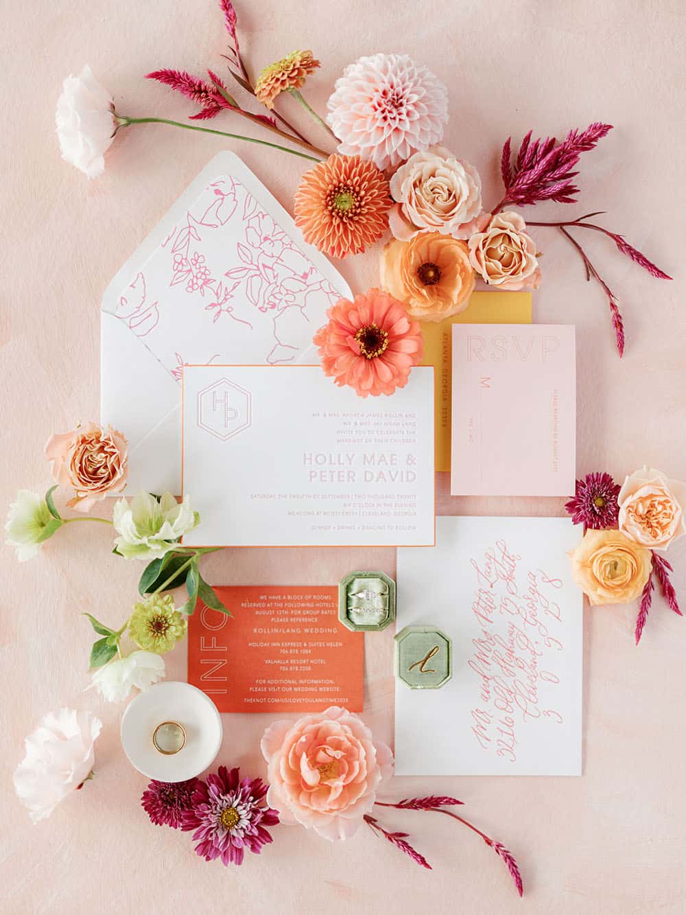 Rainy Day Mountain Wedding With A Colorfully Modern Twist ⋆ Ruffled