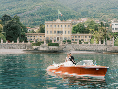 Lake Como Palazzo Wedding With Sunset Riva Boat Portraits ⋆ Ruffled