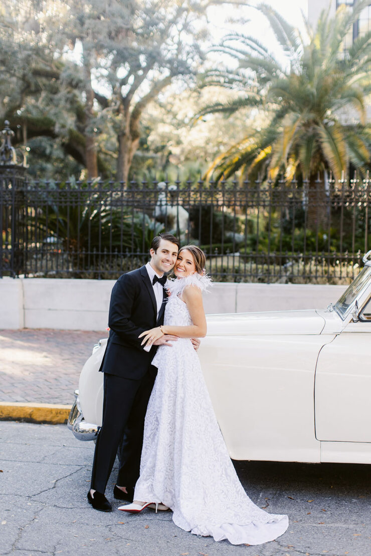 Orange And Purple Wedding With An Ostrich Feather Wedding Dress ⋆ Ruffled