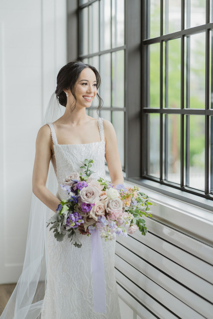 Lilac & Cream Wedding In A Minimalist Vancouver Loft Venue ⋆ Ruffled