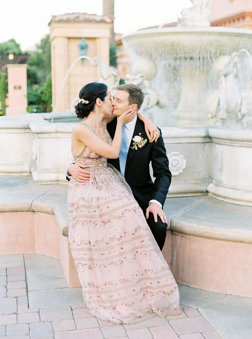 Floral Embroidered Wedding Dress Fairmont Grand Del Mar