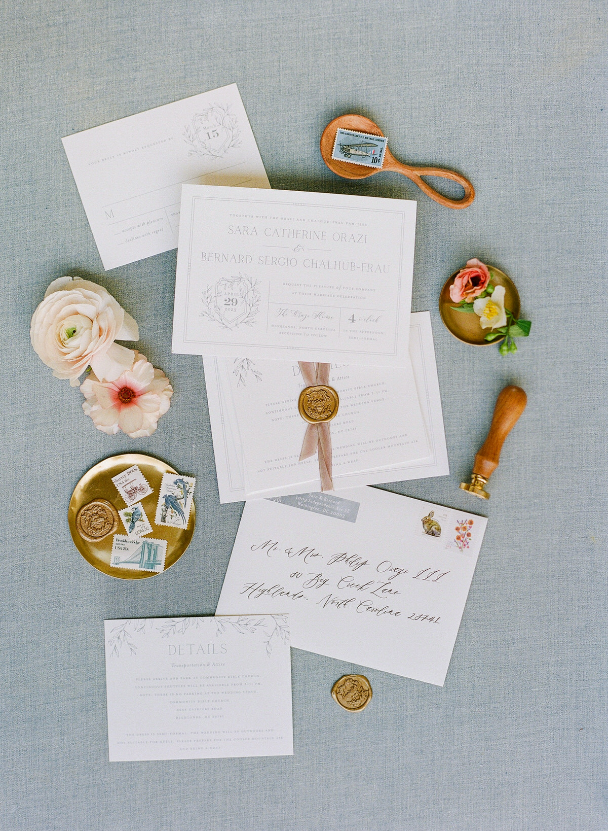 chic spring wedding