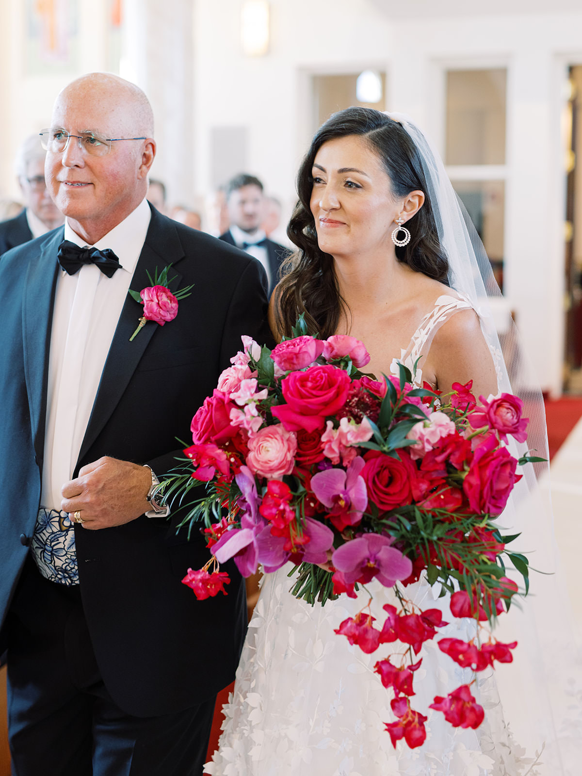 bold pink wedding colors