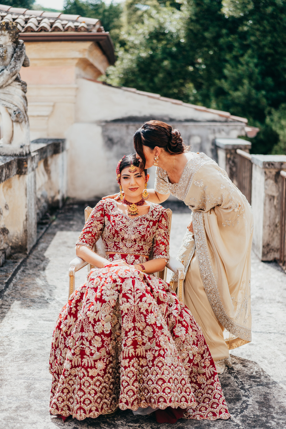Majestic Multicultural Wedding in burgundy and red